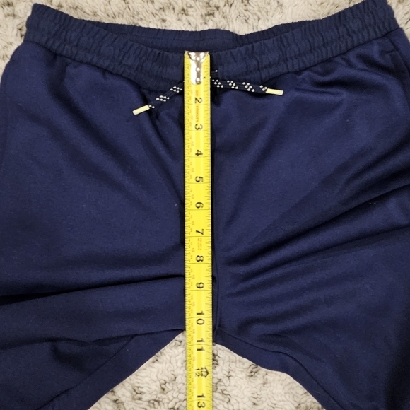 Lands' End SZ Med Navy Blue Pull On Skinny Track Pants W/Hip Pockets & Cargo - Picture 8 of 11